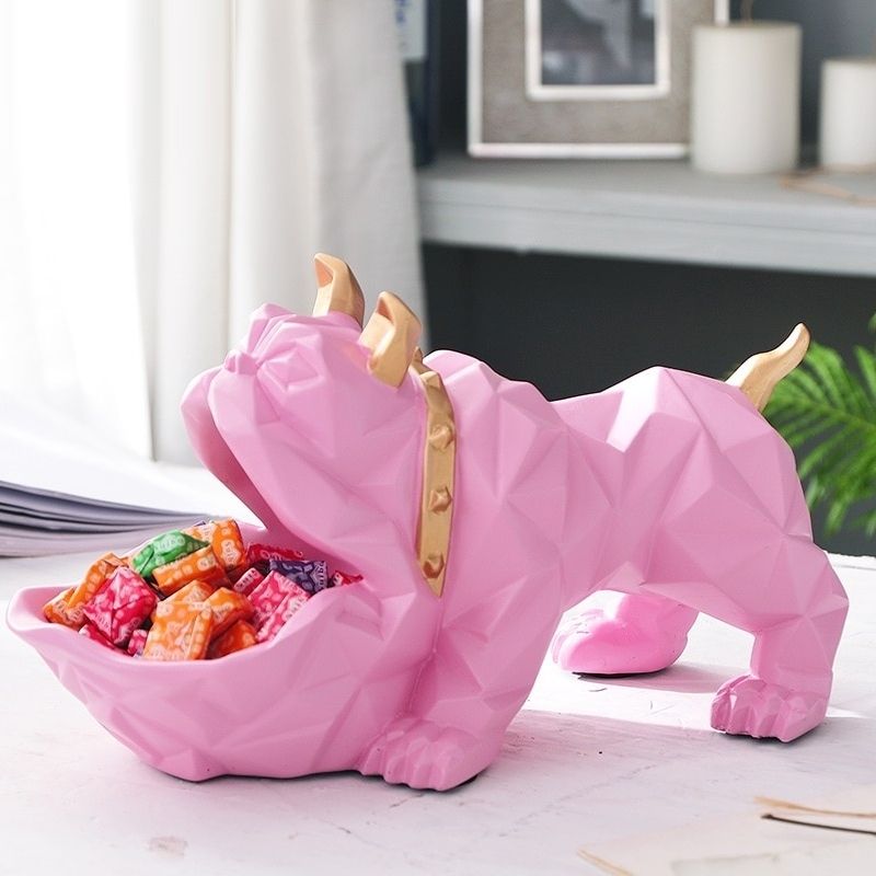 Bouledogue Origami Rose — Statue Signature