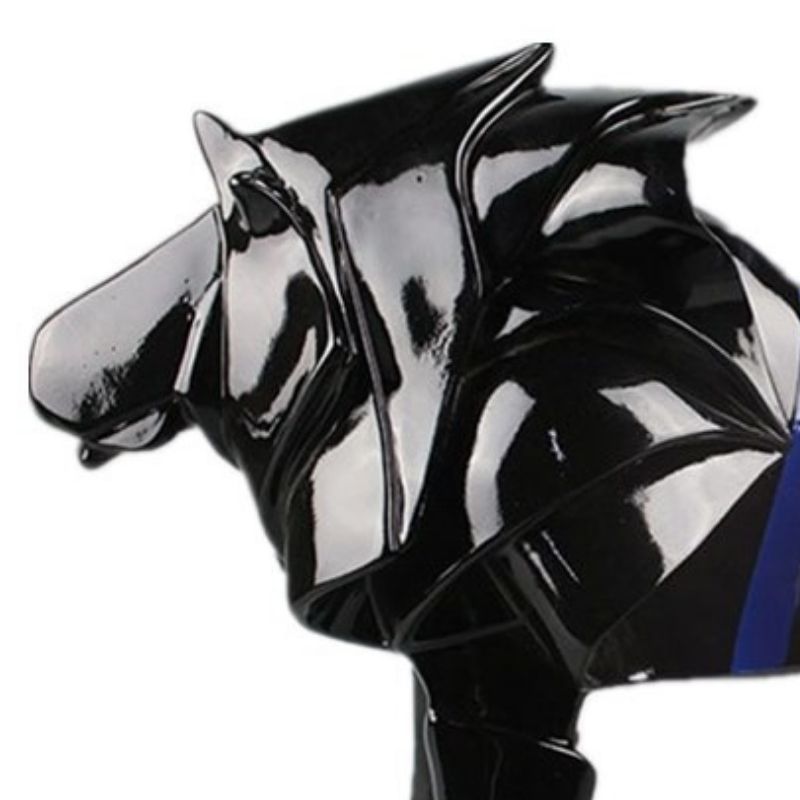 Statue Lion Multicolore — Édition Signature
