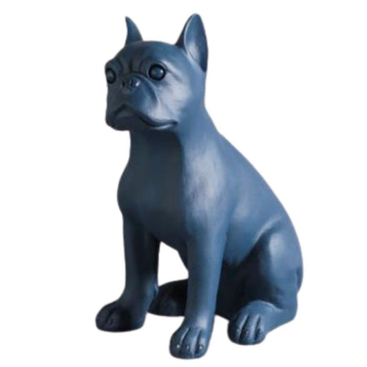 bouledogue-francais-statue-bleu