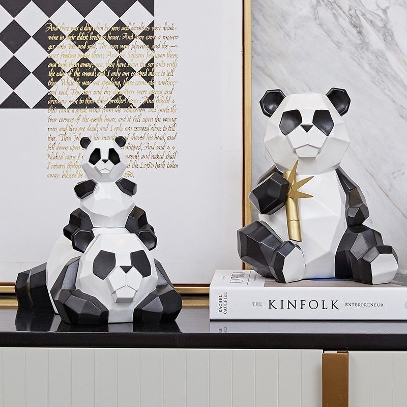Statue Panda Origami — Édition Signature
