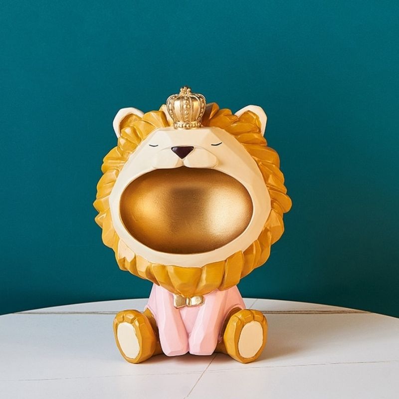 Statue Lion — Tête Proéminente