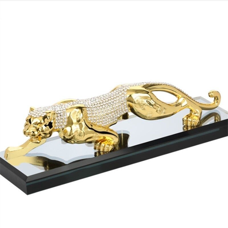 Statue Panthère Strass — Édition Luxe