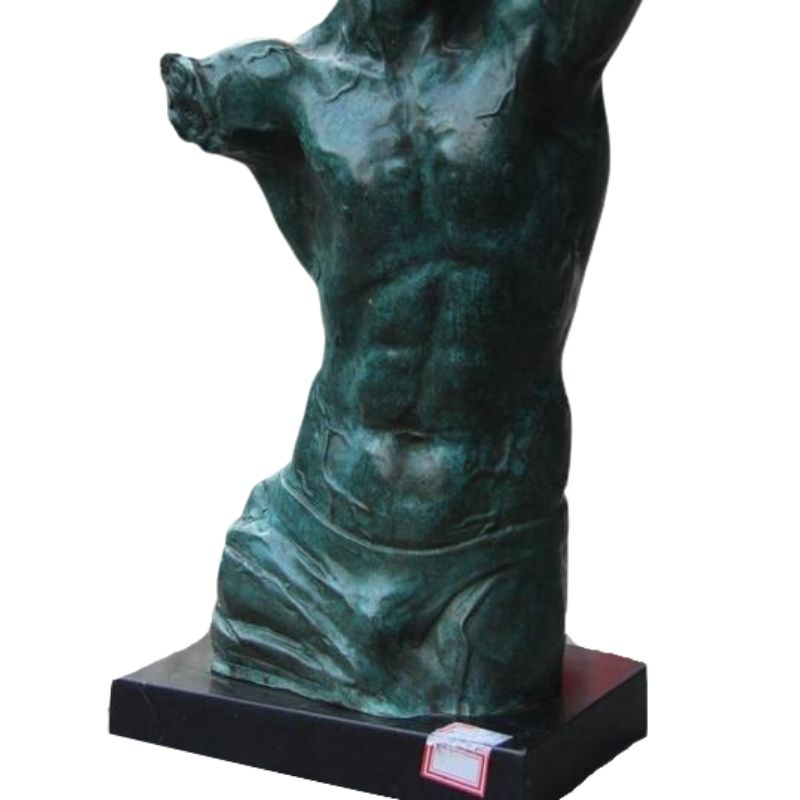 Statue Bronze Homme Bleu — Édition Signature