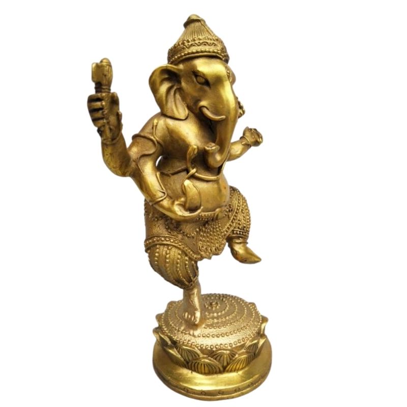 Statue Ganesh Éléphant Or – Édition Prestige