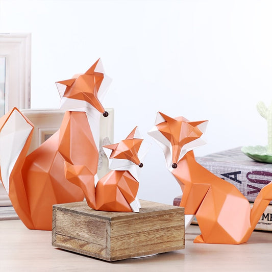 statue-origami-renard-family