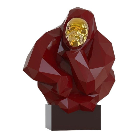 statue-gorille-design-rouge