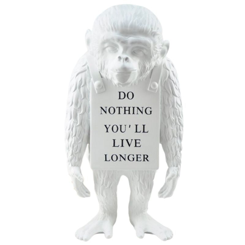 statue-singe-deco-blanc