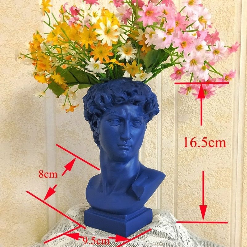 Statue Grecque: Homme Bleu