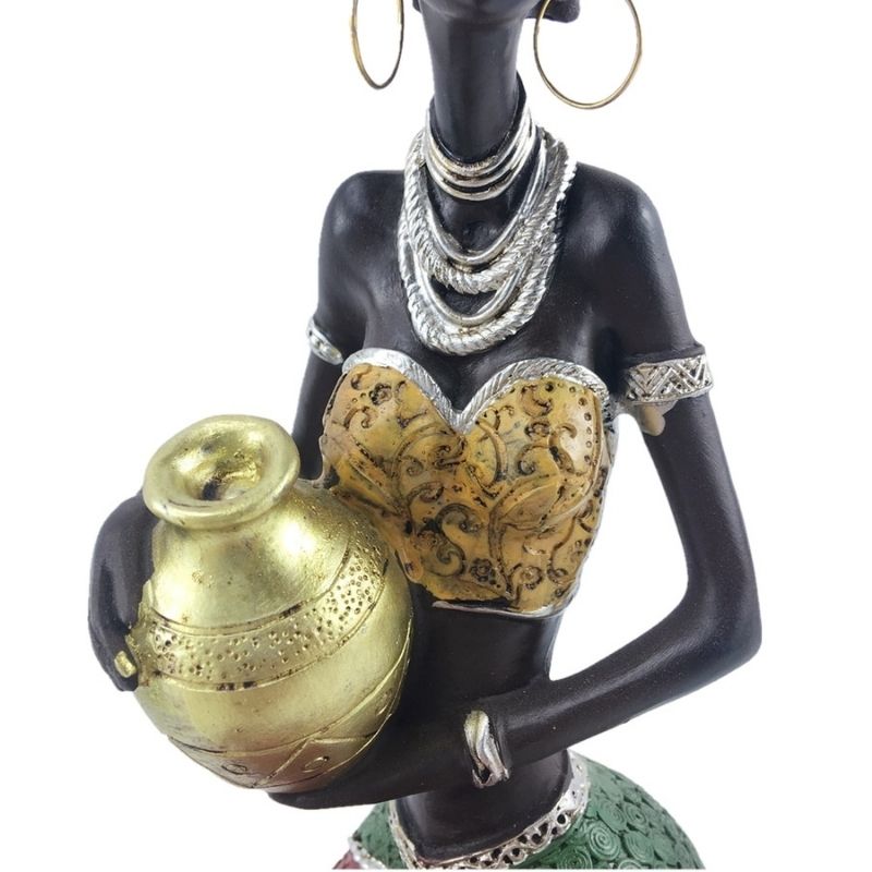 Statue Femme Africaine Traditionnelle – Édition Prestige
