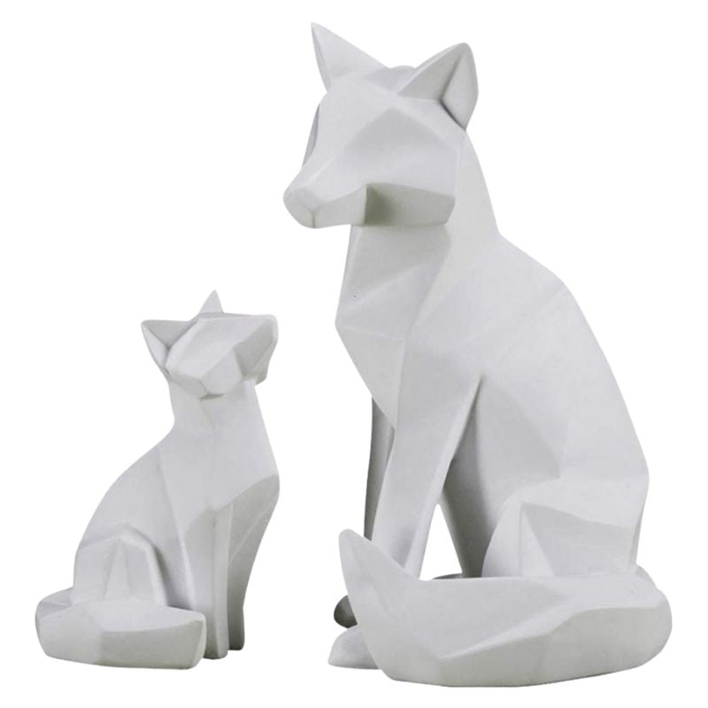 Statue Origami Renard — Édition Signature