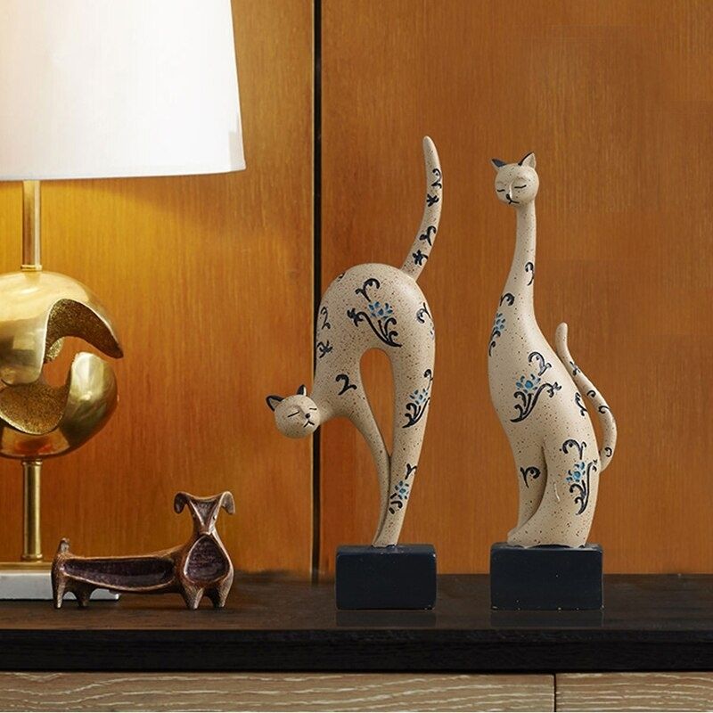 Statue de Chat Élégante