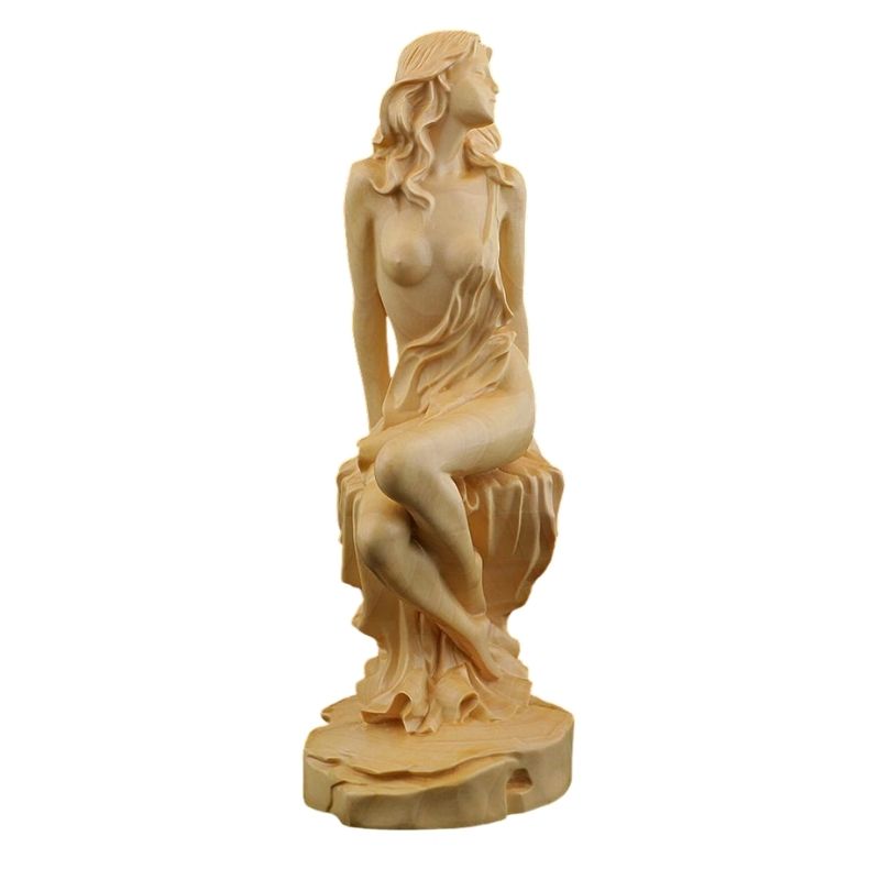 Sculpture grecque en bois — Femme