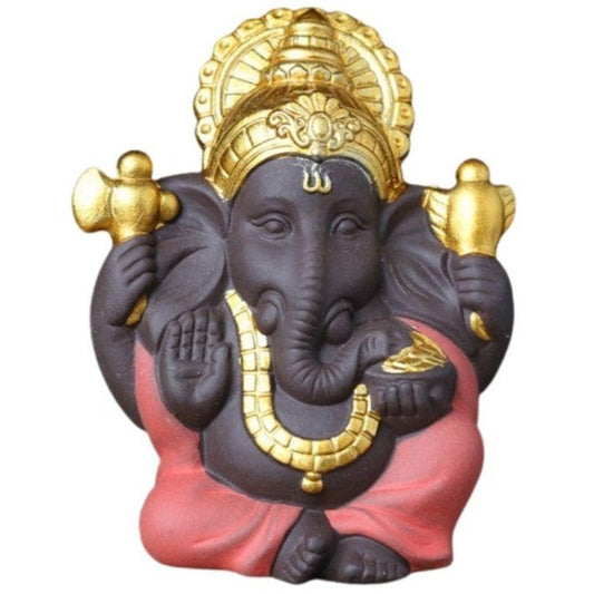 statue-ganesh-ceramique-rouge