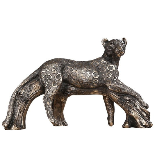statue-panthere-assise-resine