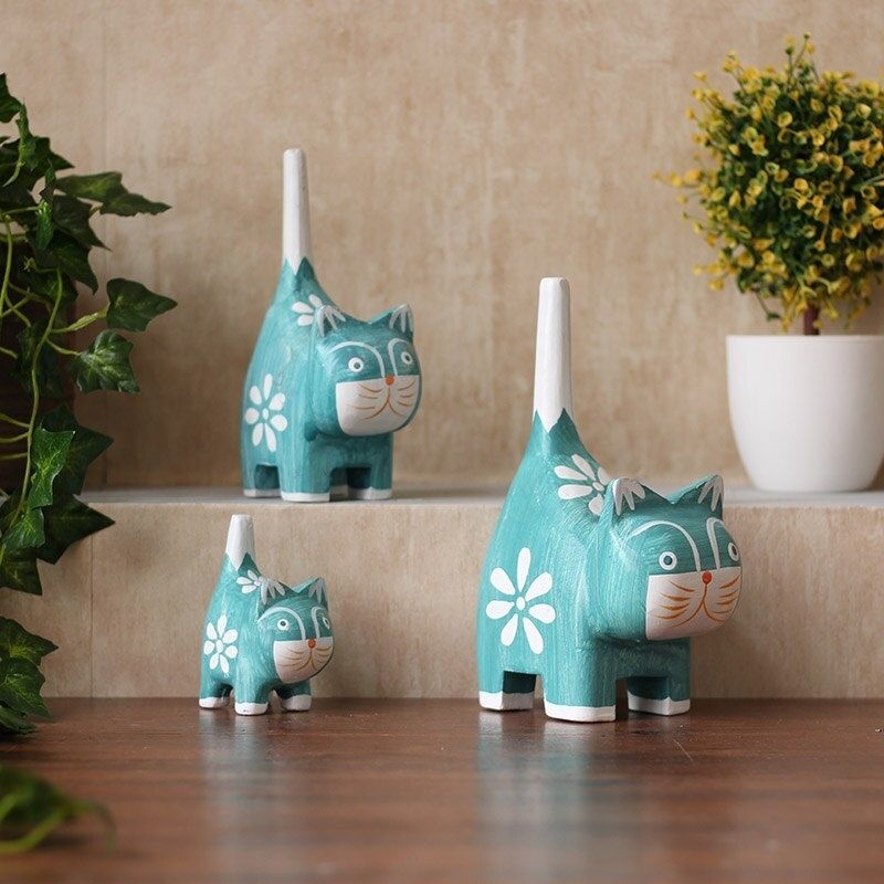 Statue Chat Trio: Édition Signature