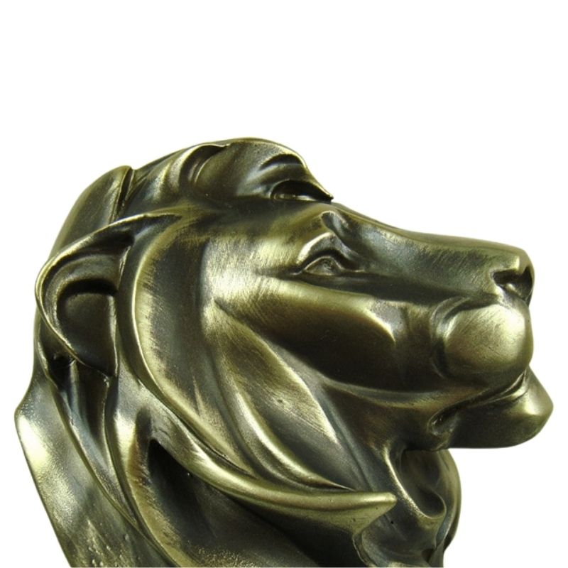 Statue Tête de Lion en Résine – Collection Premium