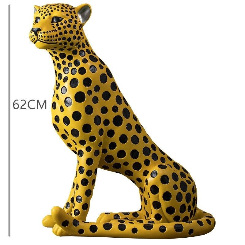 Statue Panthère Jaune — Édition Signature