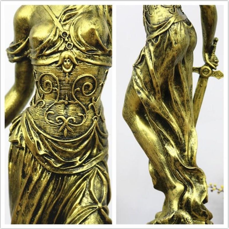Déesse Grecque en Bronze – Statue d’Art Élégante