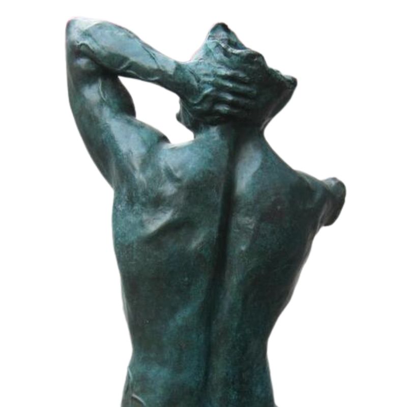 Statue Bronze Homme Bleu — Édition Signature