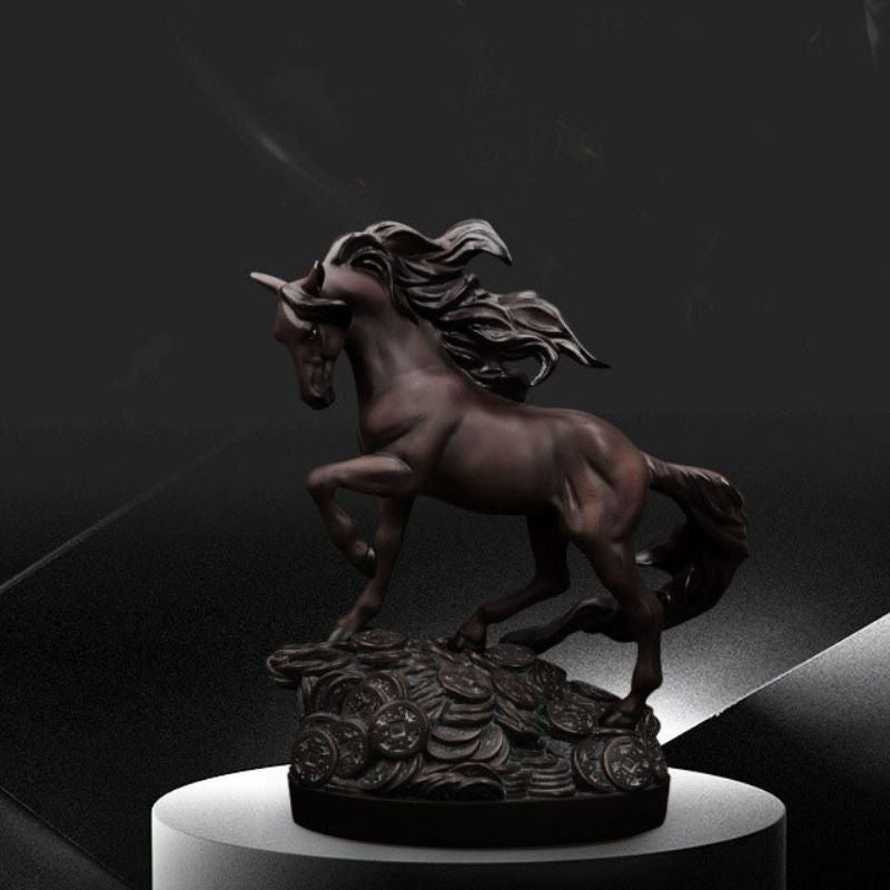 Statue Cheval en Résine Naturelle
