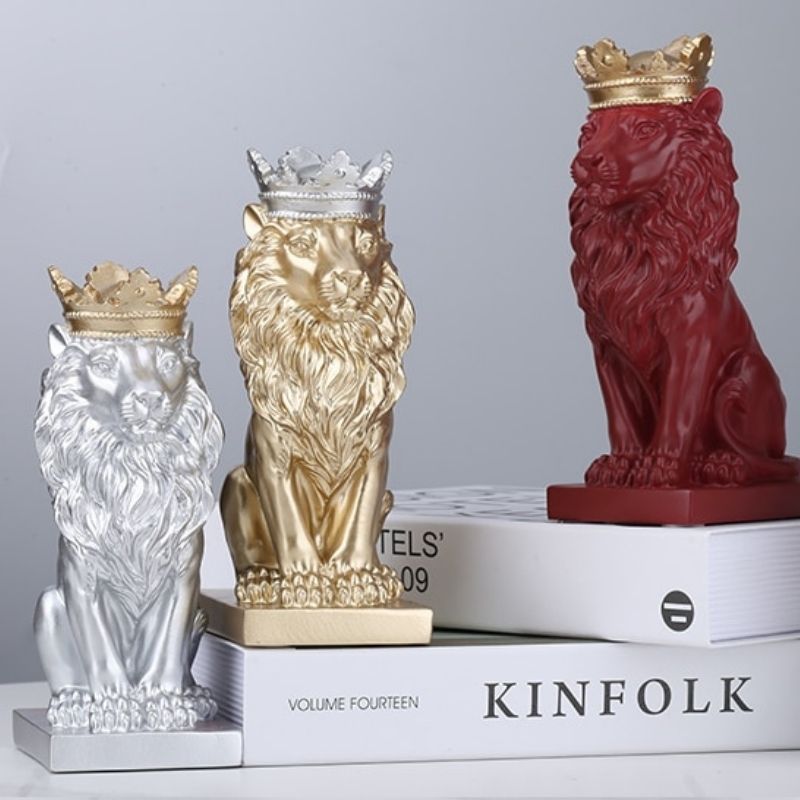 Statue Roi-Lion Rouge