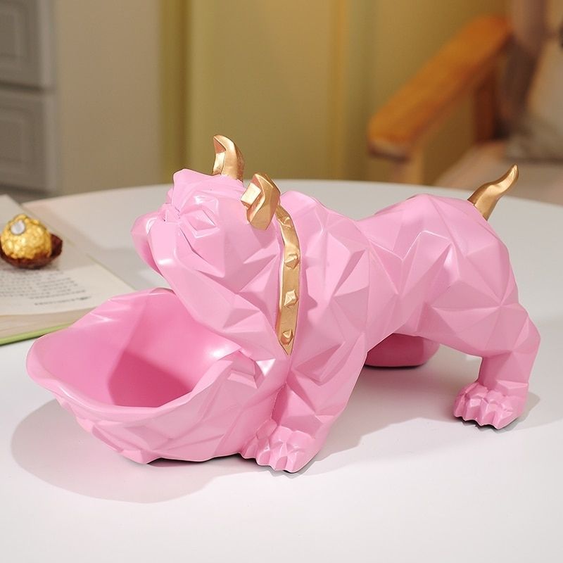 Bouledogue Origami Rose — Statue Signature