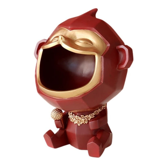 statue-singe-design-rouge