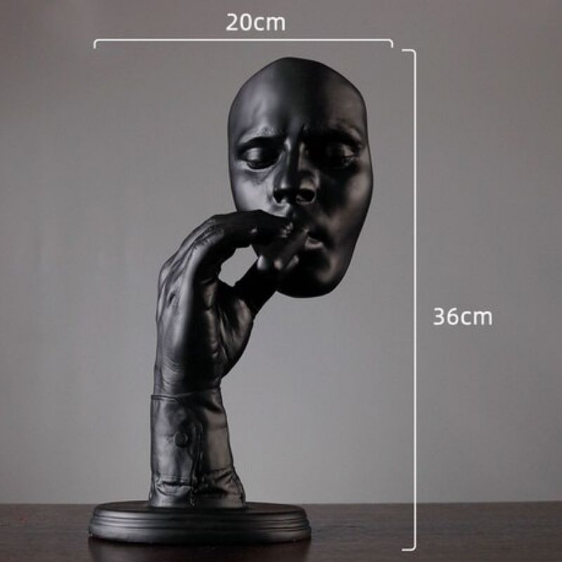 Statue Homme au Cigare Noir — Edition Prestige
