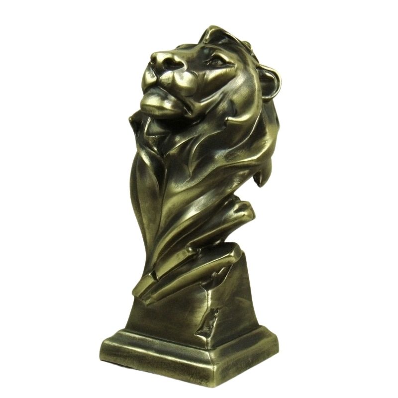 Statue Tête de Lion en Résine – Collection Premium