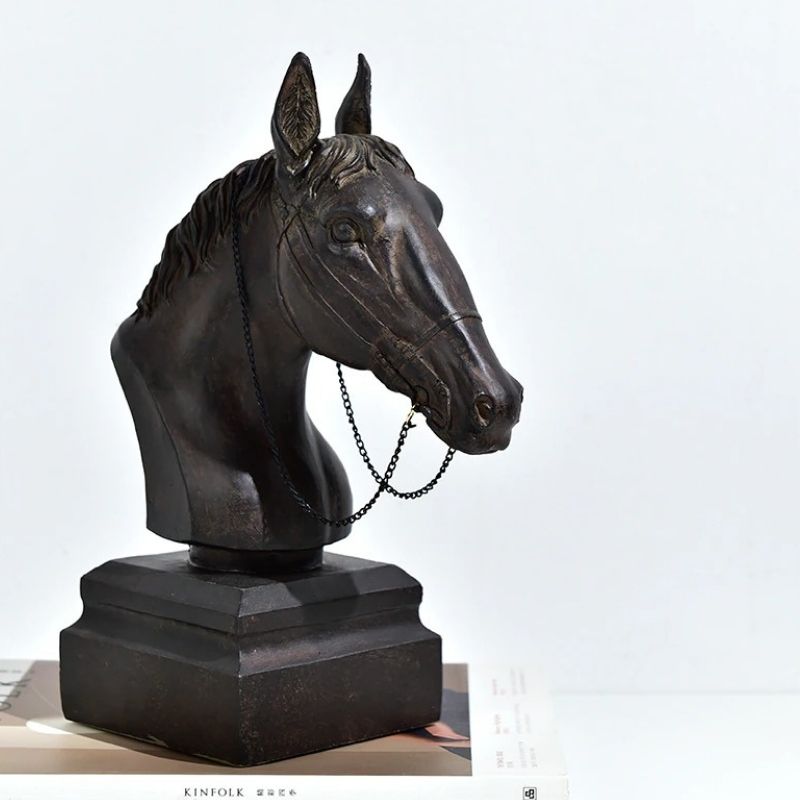 Statue Tête de Cheval – Collection Prestige