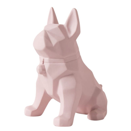 statue-origami-chien-rose