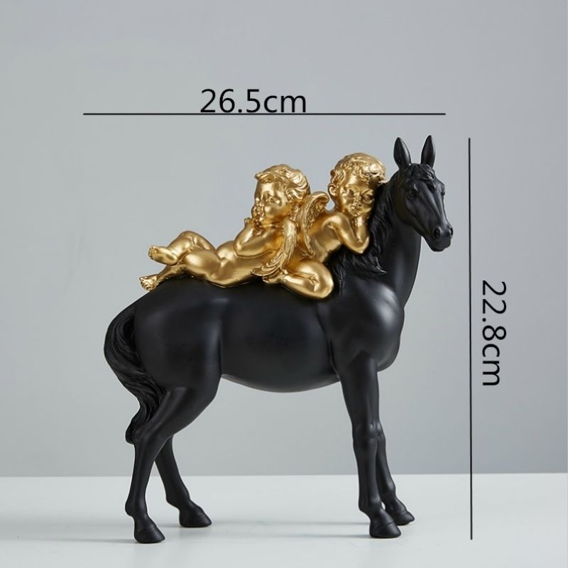 Statue Cheval Ange - Édition Signature