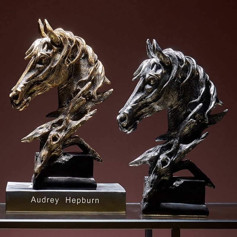 Statue Tête de Cheval Signature