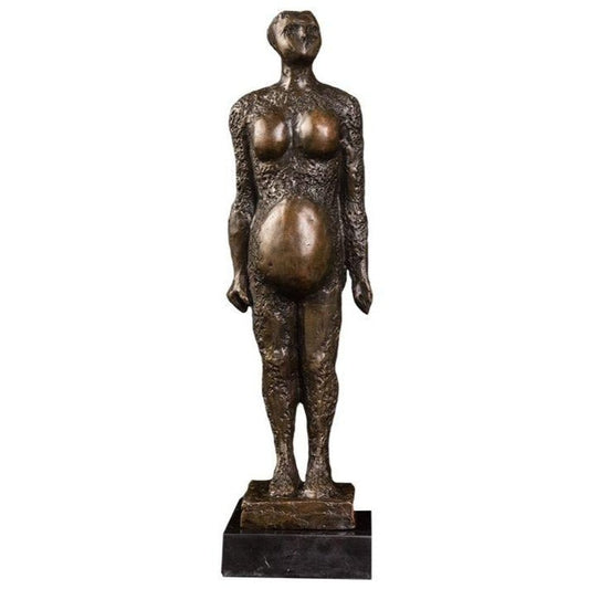 statue-africaine-femme-enceinte-moderne