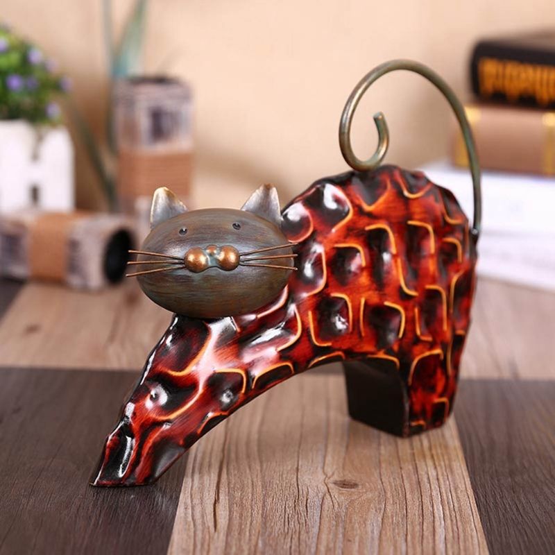 Statue de Chat en Fer Forgé — Édition Prestige