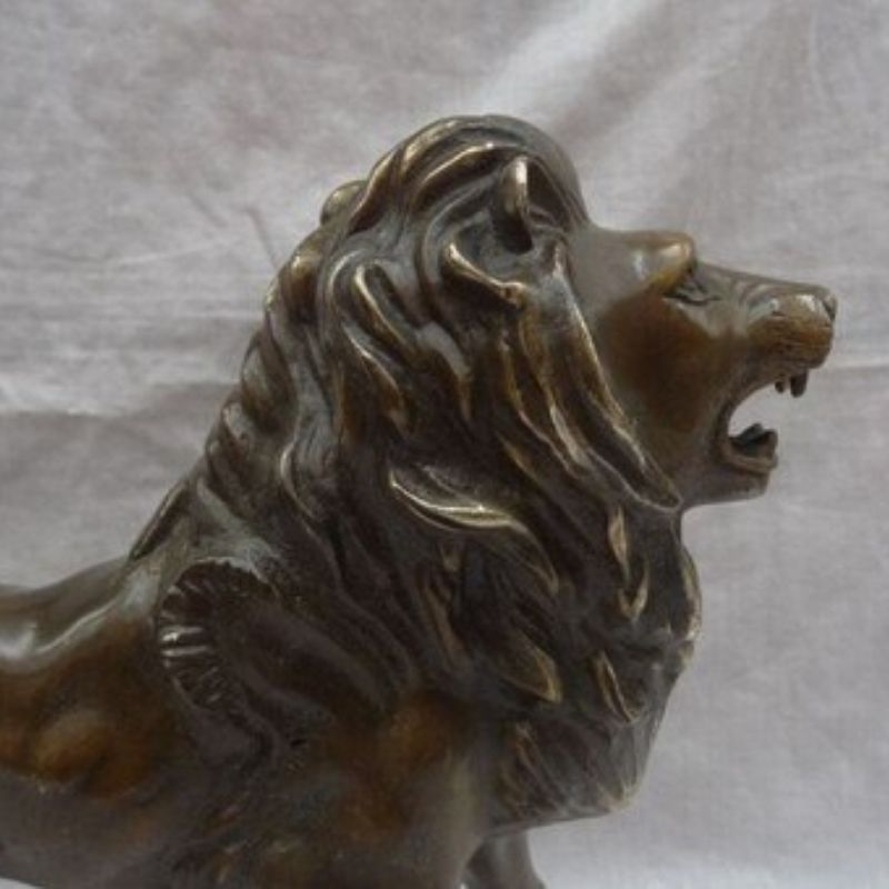 Statue Lion en Cuivre