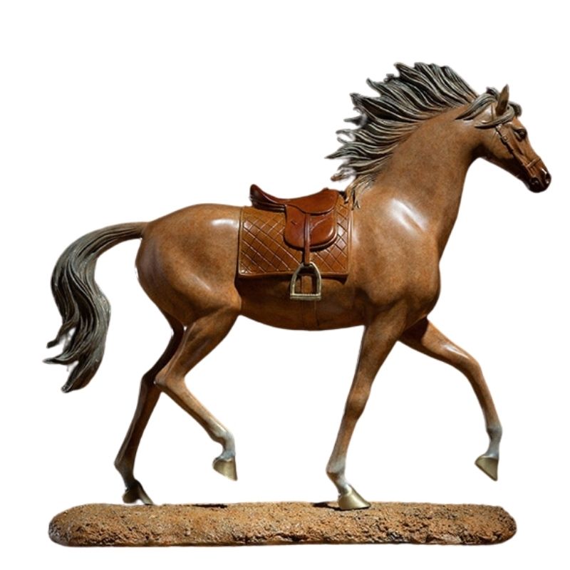 statue-cheval-cuivre
