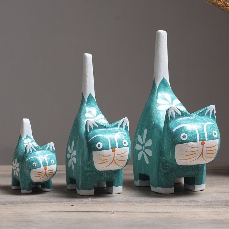 Statue Chat Trio: Édition Signature