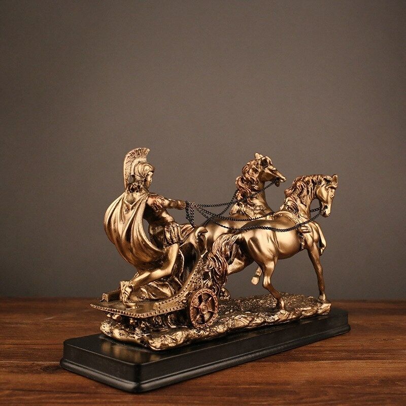 Statue Grecque: Cavalier sur Cheval