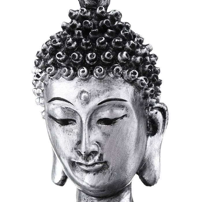 Statue Bouddha Argentée - Édition Prestige
