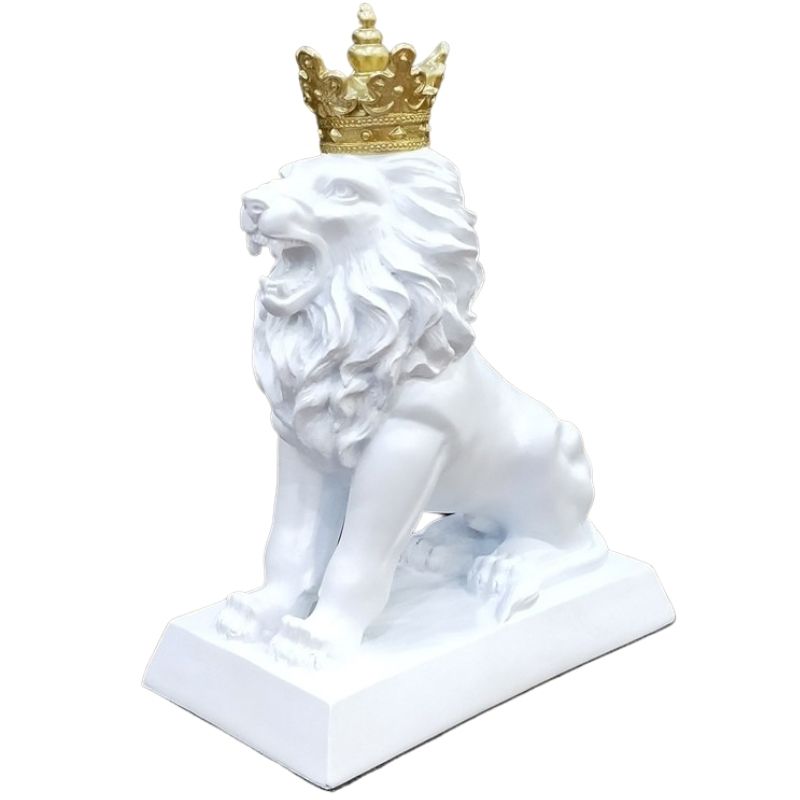 statue-lion-avec-couronne