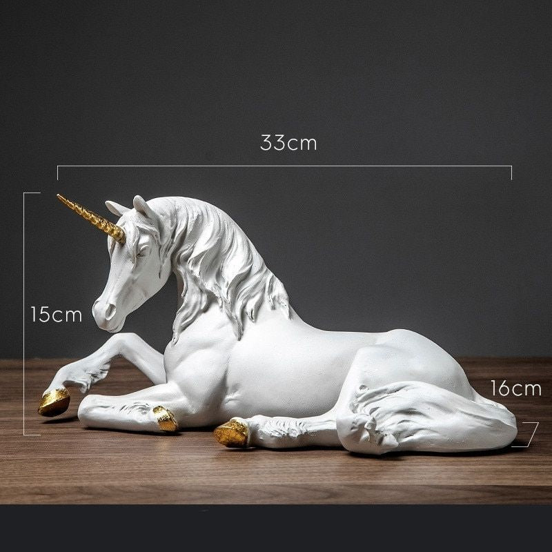 Statue Cheval Grand Licorne - Signature Équestre