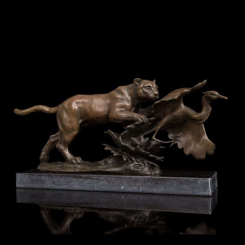 Statue Panthère Bronze — Édition Luxe