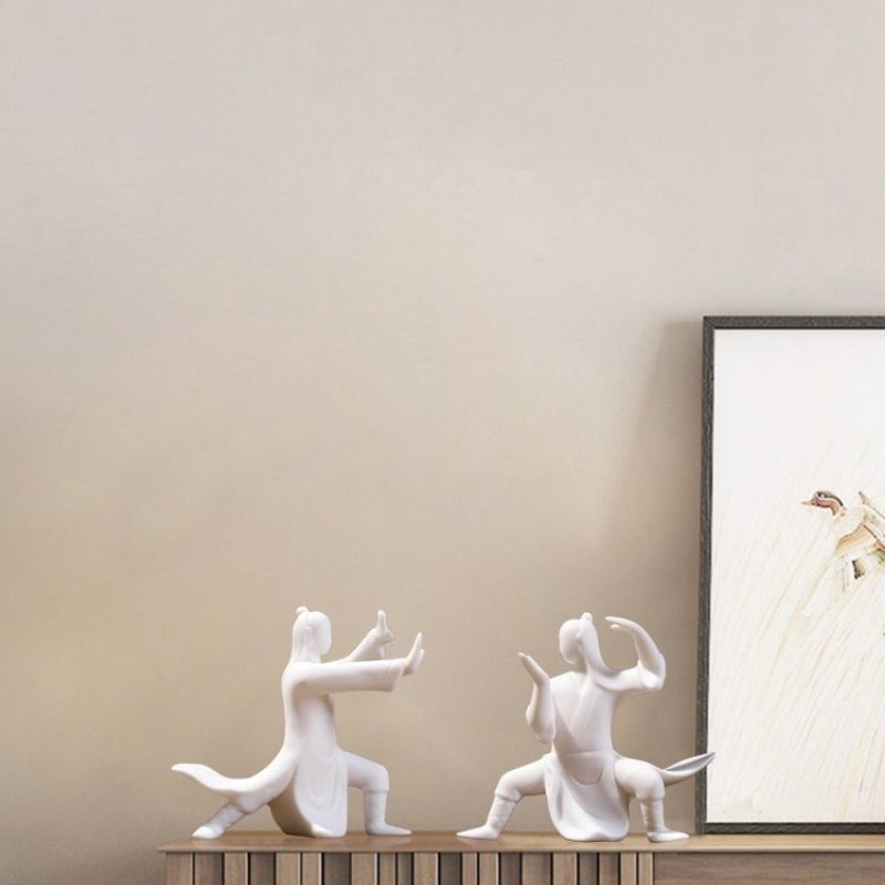 Statue Japonaise en Porcelaine - Signature