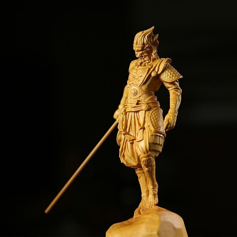 Statue Singe en Bois - Édition Signature