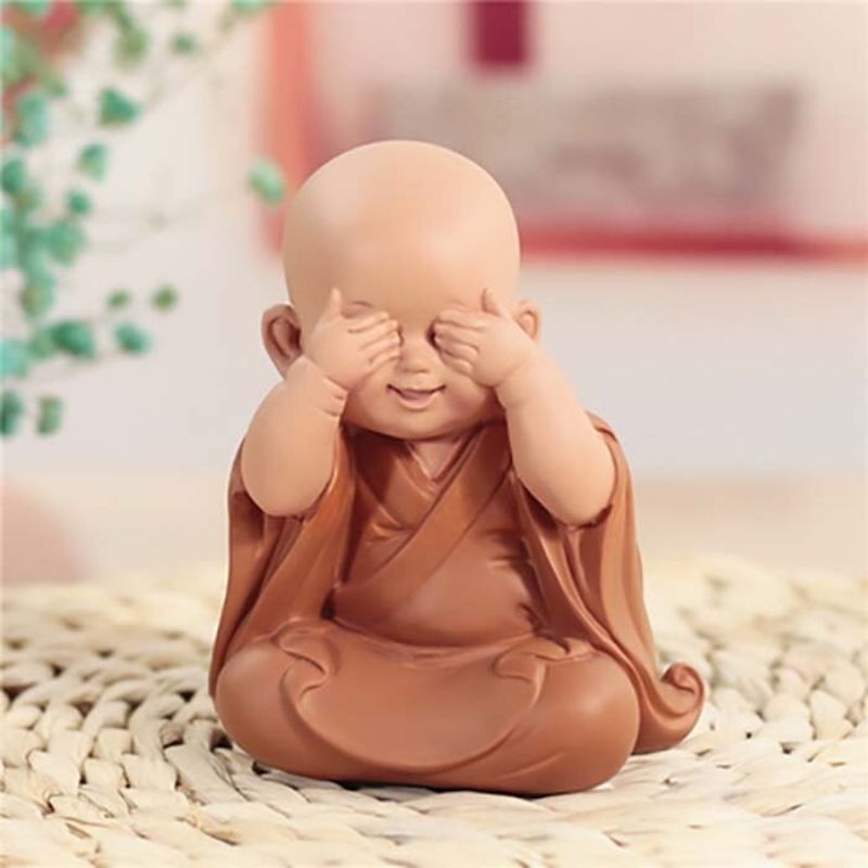 Statue Jizo Japonaise – Yeux Fermés