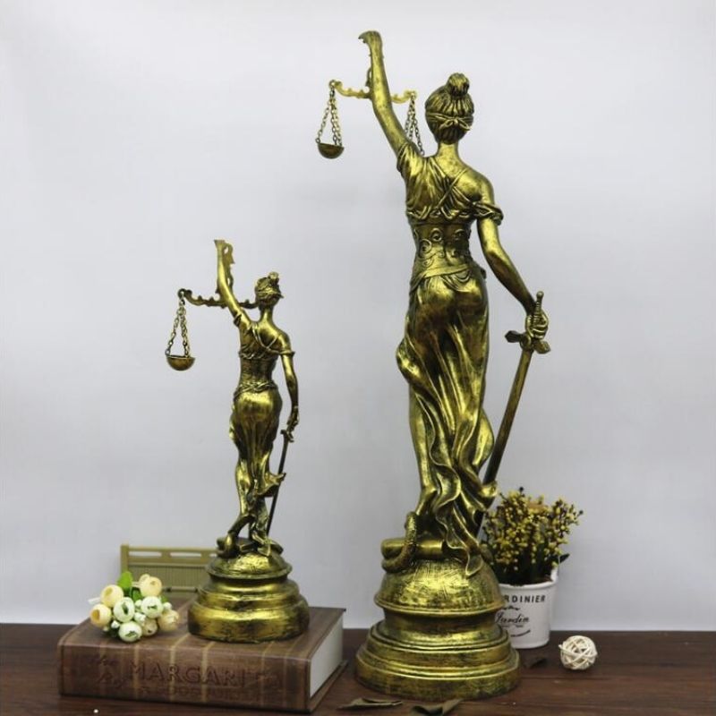 Déesse Grecque en Bronze – Statue d’Art Élégante