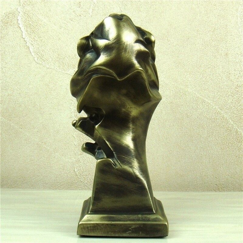 Statue Tête de Lion en Résine – Collection Premium
