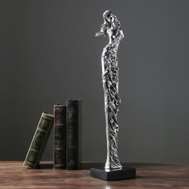 Élégance Statue Femme - Décoration d'Intérieur