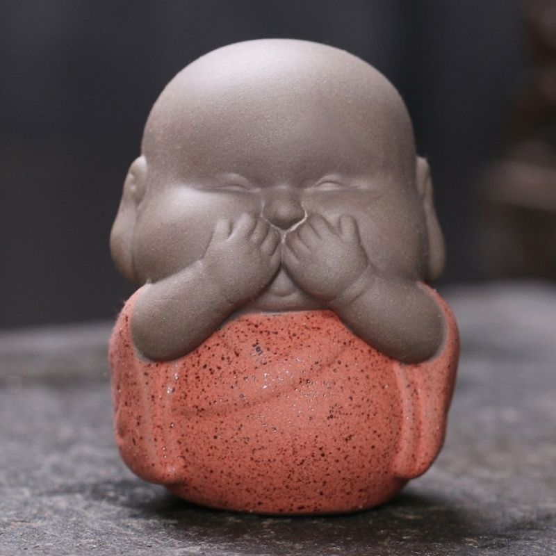 Statue Japonaise Jizô Rouge — Édition Signature